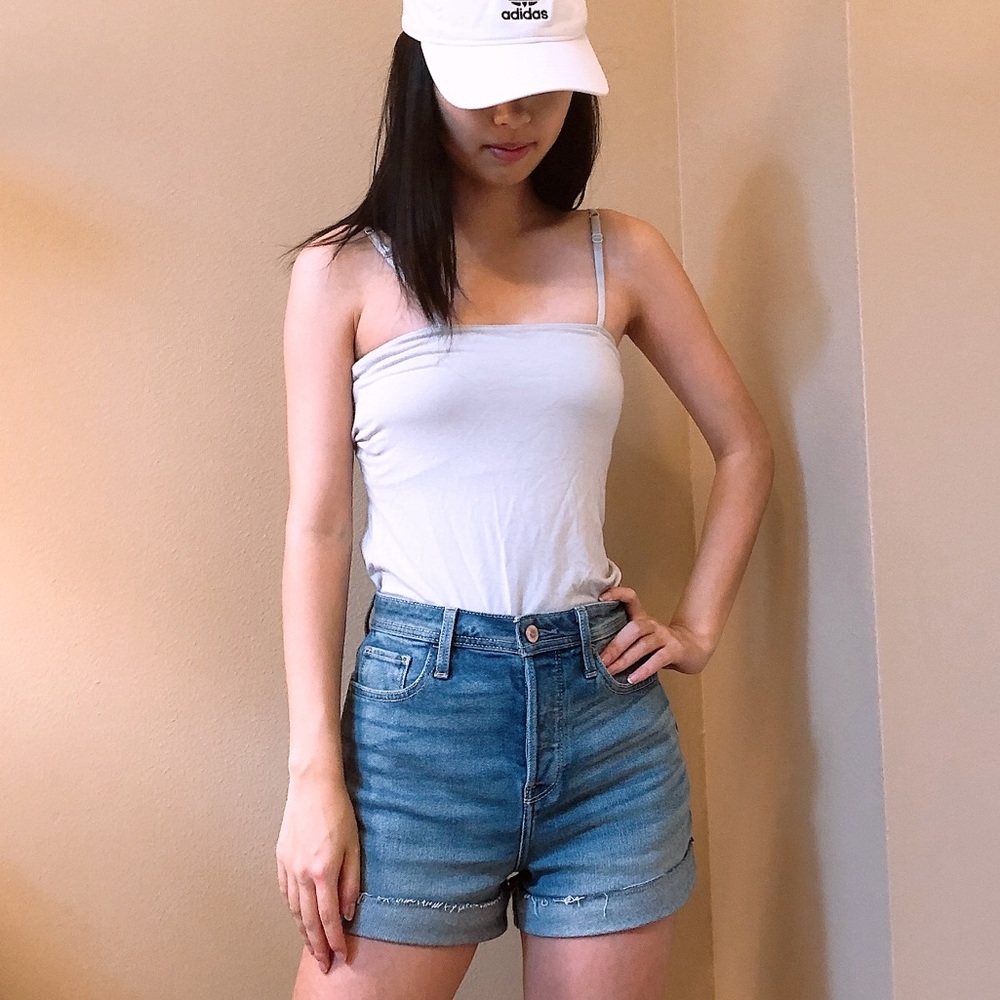 White camisole with interior bra